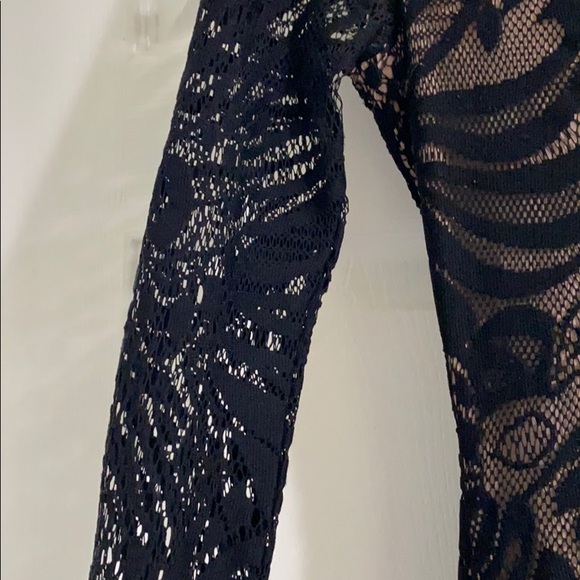 BCBG black and beige/nude cocktail dress - Picture 8 of 8